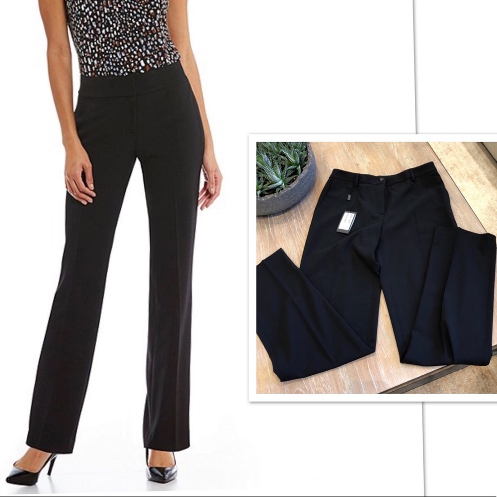 Giorgio Armani High waist Black straight leg pants